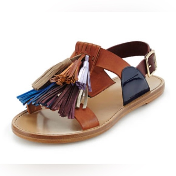 Isabel Marant Leather & Tassle Sandals - Picture 3 of 12